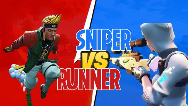 SNIPER VS RUNNER | City DownStairs 🪜 — Fortnite Creative map