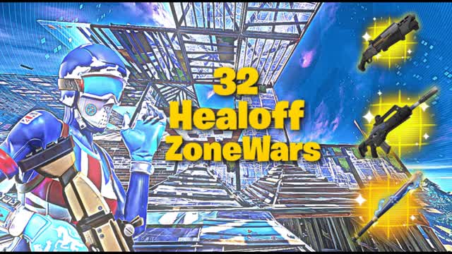 32 Players HealOff Zone Wars — Fortnite Creative map
