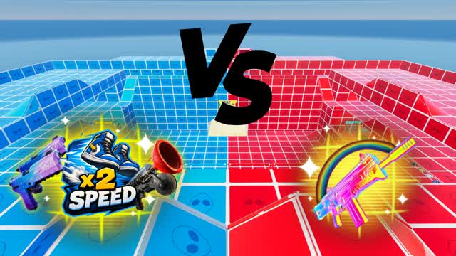 VERMELHO CRAYZ VS AZUL LOUCO 🔴🔵 — Fortnite Creative map cover art