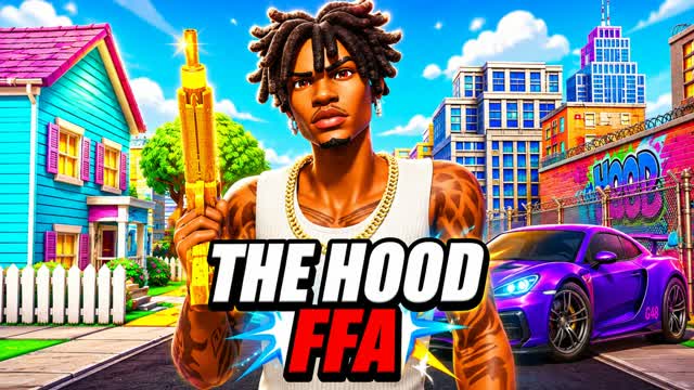 EPIC CAR Hood FFA — Fortnite Creative map cover art