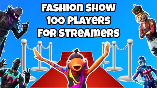 100 Player Greif Proof Fashion Show Code — Fortnite Creative map cover art