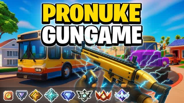 PRONUKE 🔫 GUNGAME ONE SHOT — Fortnite Creative map