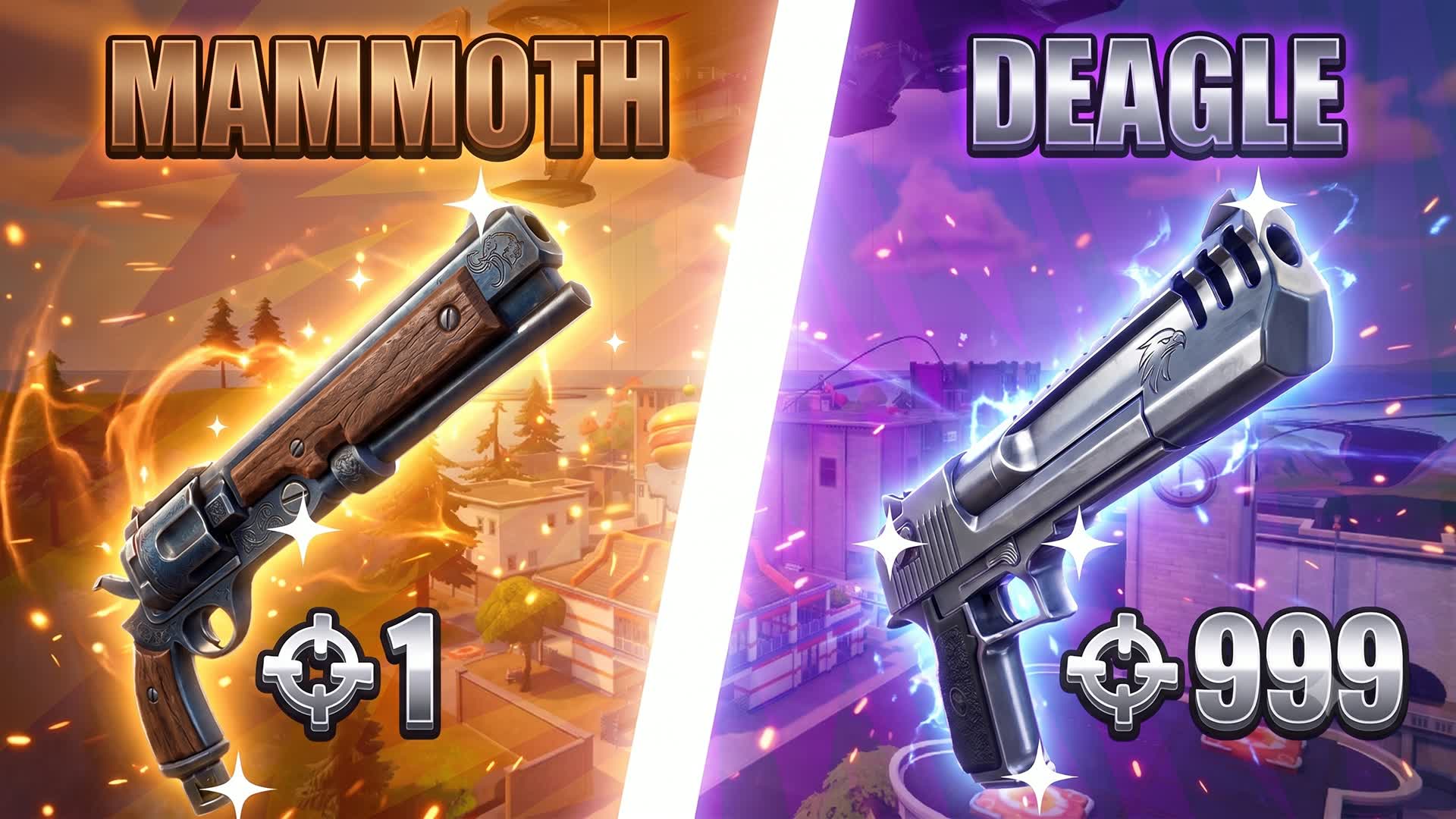 SUPER 🎯MAMMOTH VS DEAGLE🎯ONESHOT V2 — Fortnite Creative map