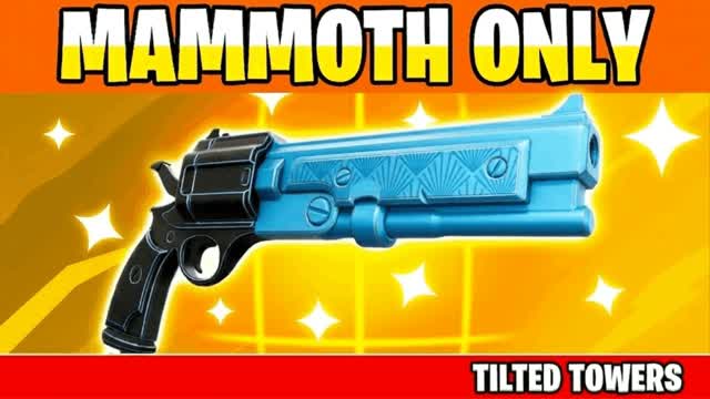 UNC 🎯MAMMOTH ONE SHOT🔫TILTED TOWERS — Fortnite Creative map cover art