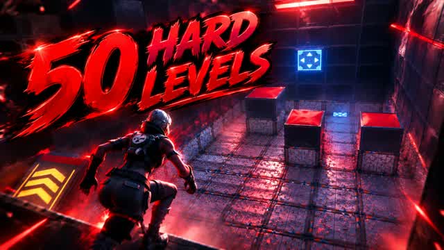 50 Level Hardcore Deathrun — Fortnite Creative map