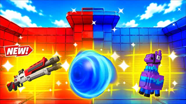 RED VS BLUE DECISION DECK 🔴🔵 — Fortnite Creative map cover art