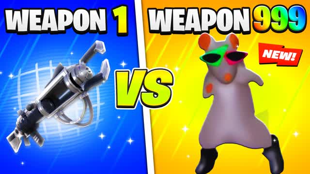 🐭 TIKTOK GUN GAME 🔫ONE SHOT 🎯 — Fortnite Creative map cover art