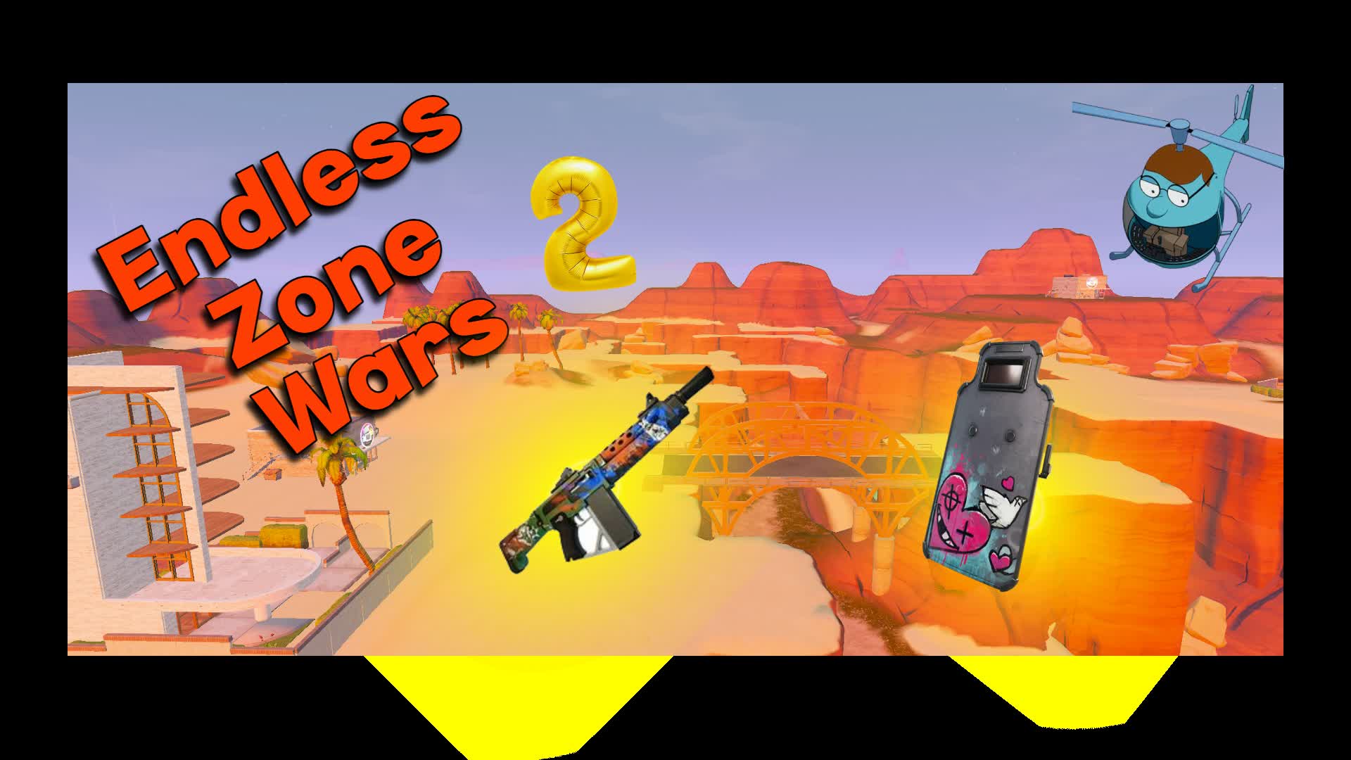 Endless Zone Wars 2 — Fortnite Creative map