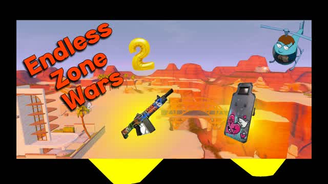 Endless Zone Wars 2 — Fortnite Creative map cover art