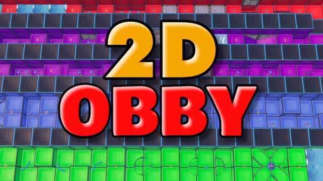 ⭐ 2D 100 LEVEL OBBY ⭐ — Fortnite Creative map cover art