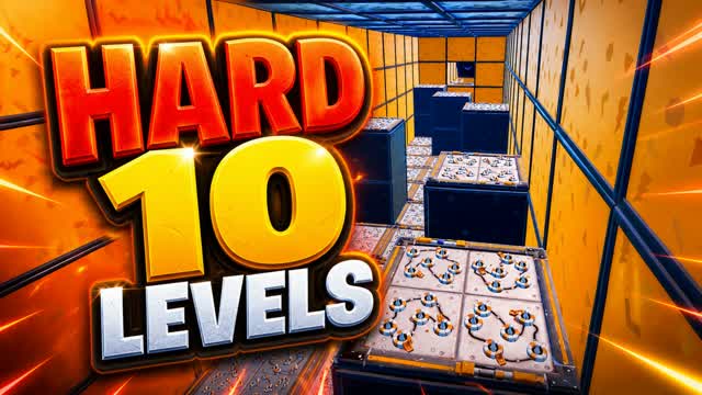 10 LEVELS HARD PARKOUR — Fortnite Creative map