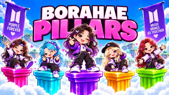 BTS GIRLS PILLARS — Fortnite Creative map cover art