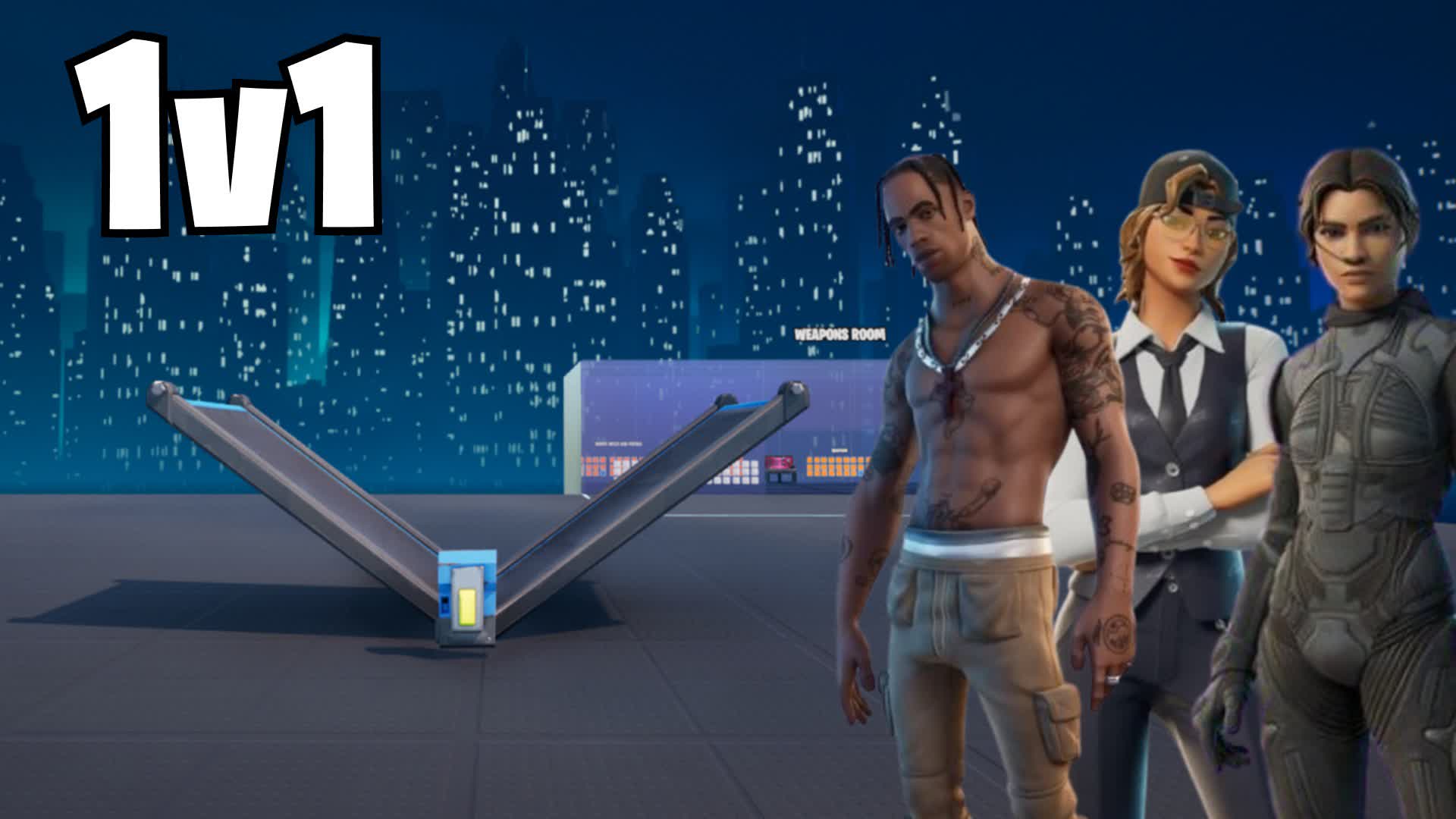 SUPER POWER 1V1 — Fortnite Creative map