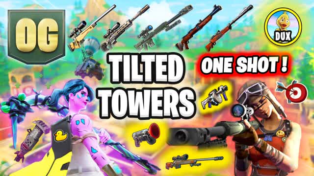 Tilted One Shot 🎯 (Dux) — Fortnite Creative map