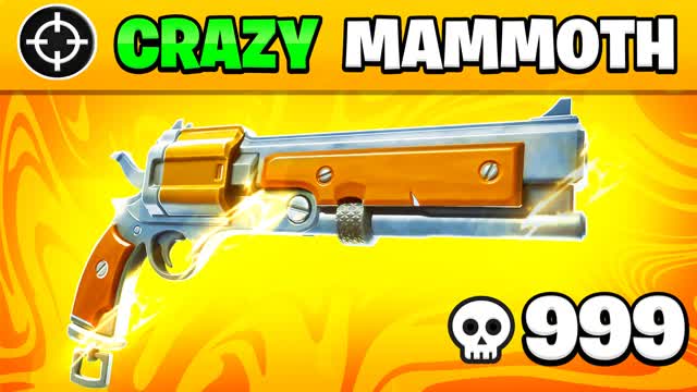 CRAZY MAMMOTH ONLY 🎯 ONE SHOT ⭐️ HERO — Fortnite Creative map cover art