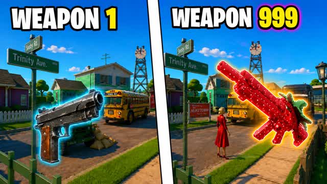 NUKETOWN GUN GAME 🔫 ONE SHOT — Fortnite Creative map