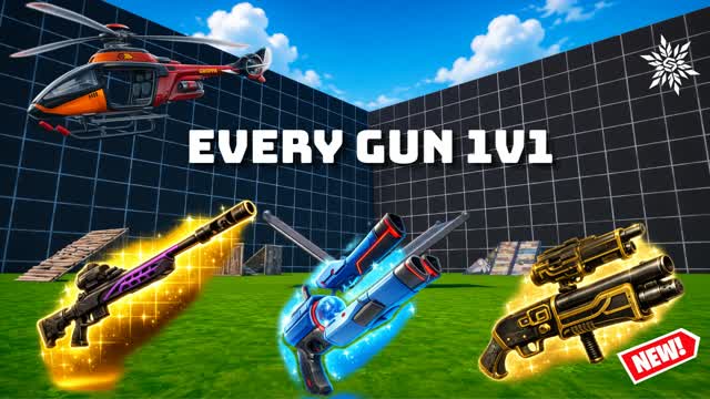 EVERY GUN 1V1 — Fortnite Creative map