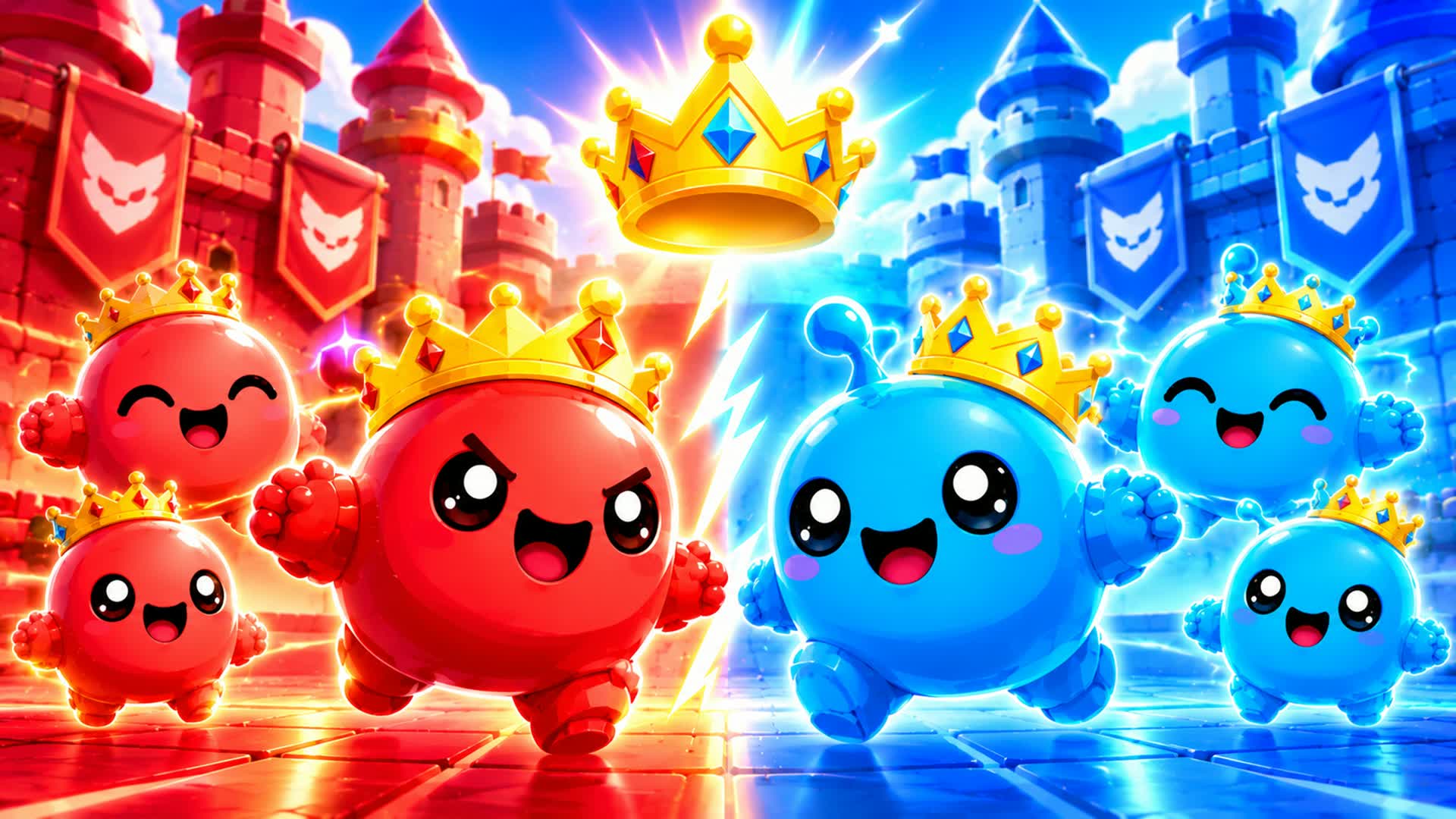 Red vs Blue ⚡ Power 🏆 Arena Funny — Fortnite Creative map
