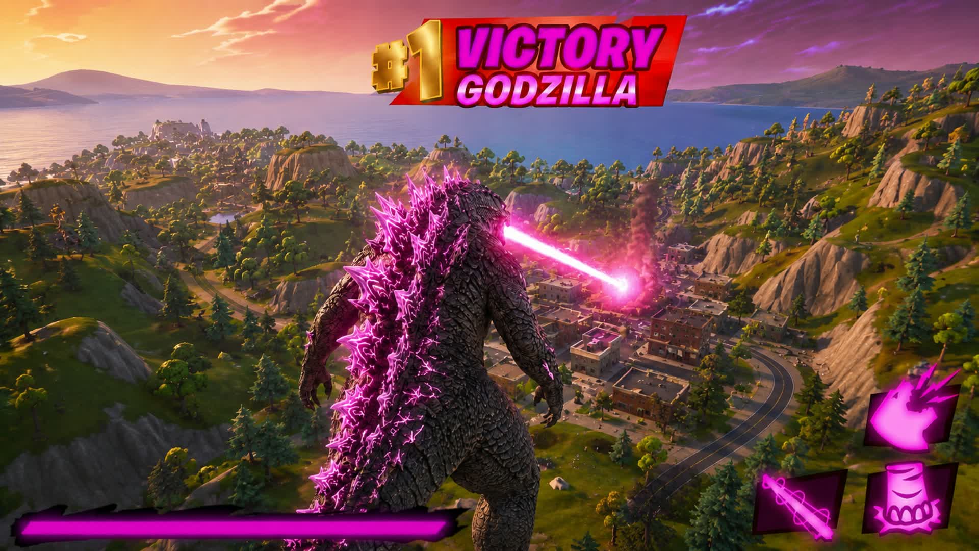 AMAZING FIGHTBOSS VS GODZIILA — Fortnite Creative map