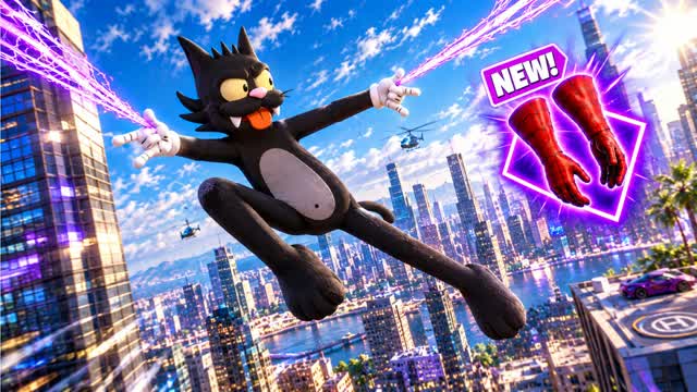 🎯SPIDERS CITY  GUN CARS😎 — Fortnite Creative map cover art