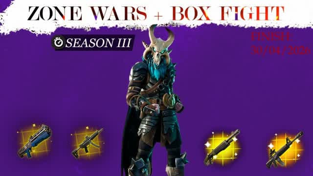 Zone wars + Box fight 1v1 — Fortnite Creative map