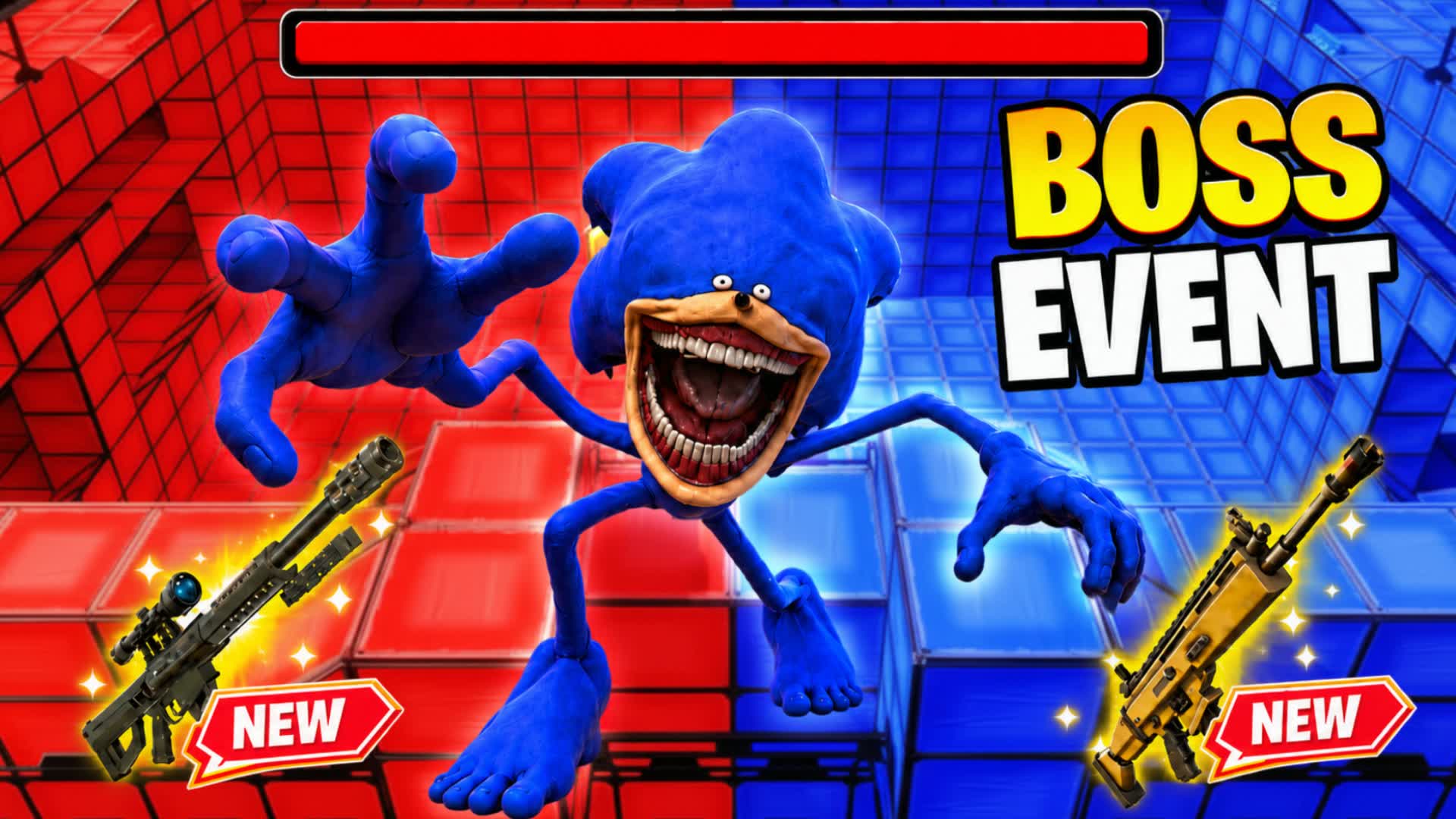 RVB RED VS BLUE BOSSFIGHTS — Fortnite Creative map
