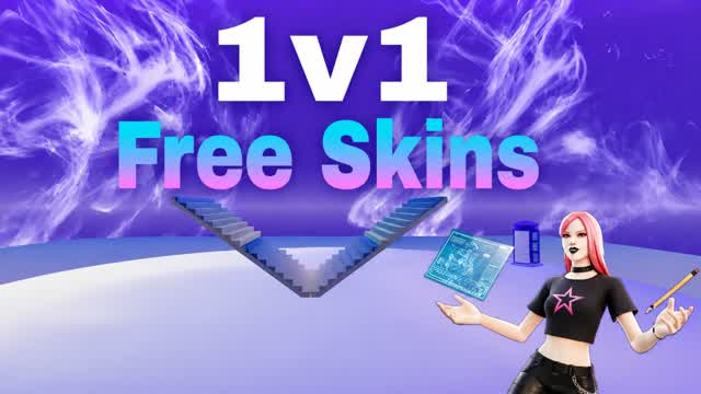 1v1 Free Skins 🎯 — Fortnite Creative map