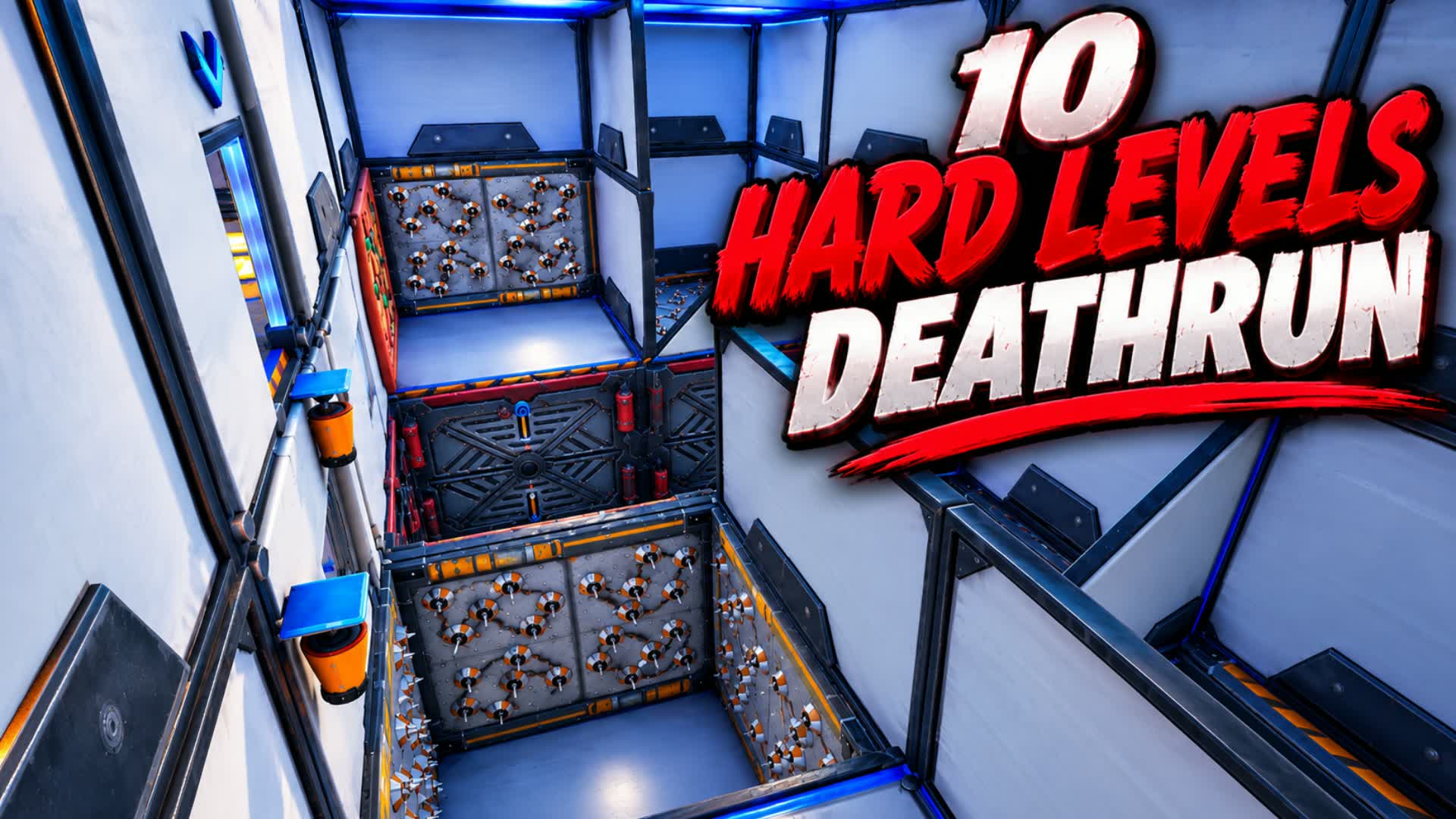 10 HARD LEVELS DEATHRUN — Fortnite Creative map