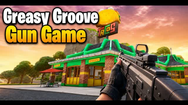 Greasy Groove Gun Game - Ballistic🎯 — Fortnite Creative map cover art