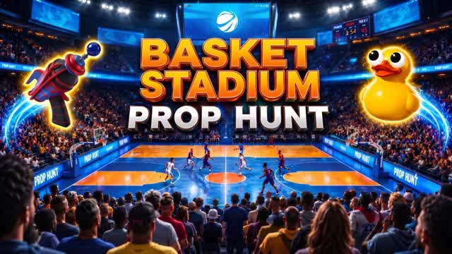 ESCONDITE BASKET STADIUM PROP HUNT — Fortnite Creative map cover art