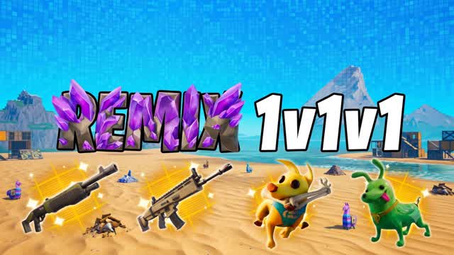 REMIX 1v1v1 — Fortnite Creative map