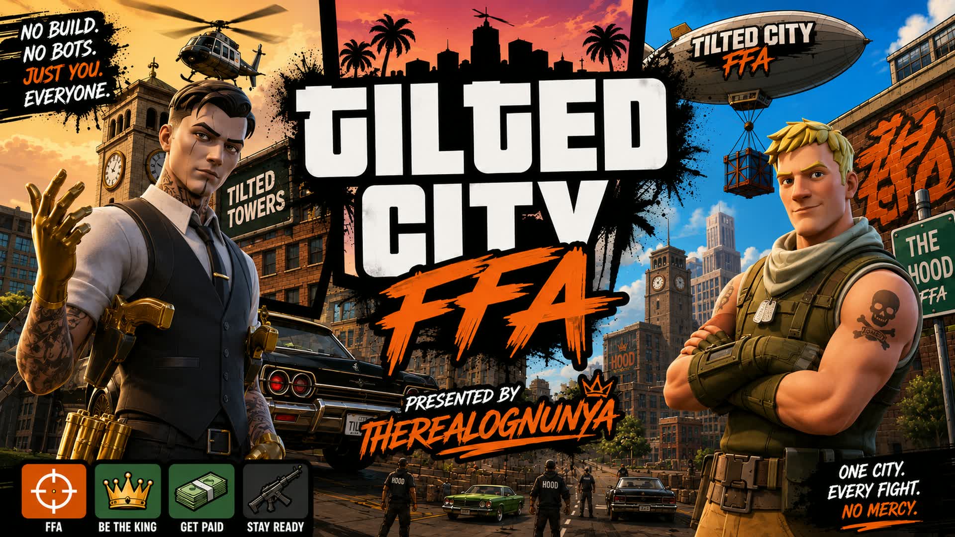 TILTED CITY FFA — Fortnite Creative map
