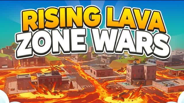 RISING LAVA ZONE WARS — Fortnite Creative map cover art