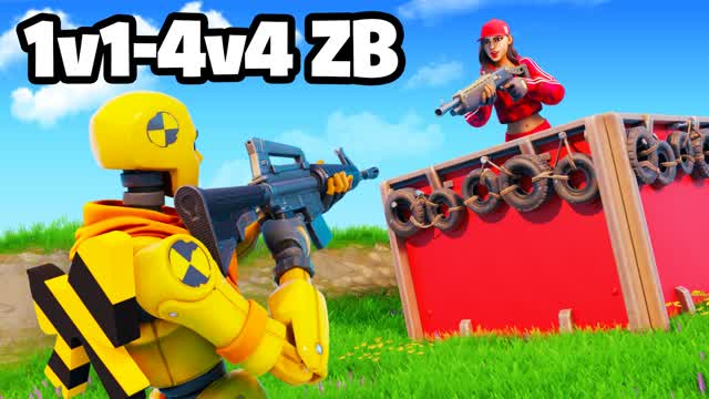 1V1-4V4 ZERO BUILD REALISTICS - FINEST — Fortnite Creative map