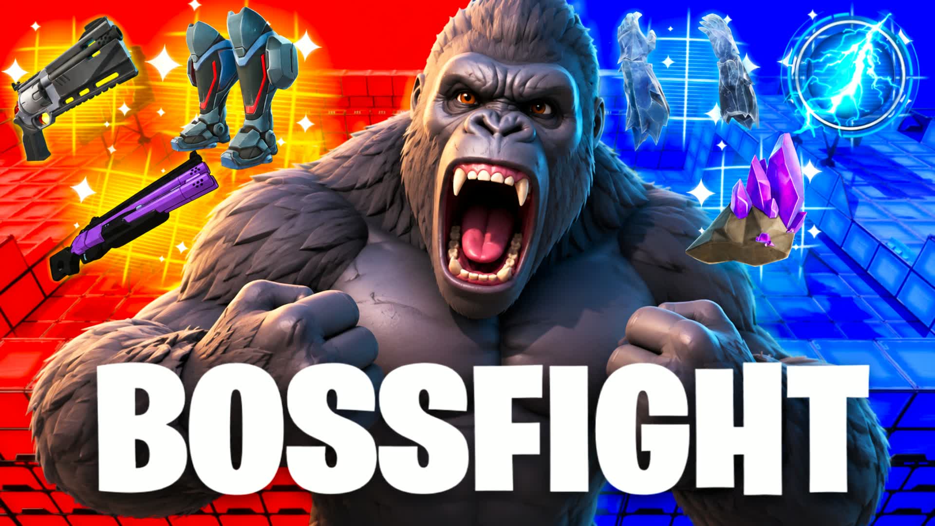 RED VSS BLUE STAR WARS KONG BOSSFIGHT — Fortnite Creative map