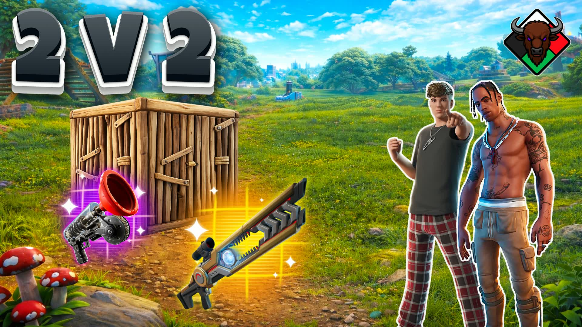 Nyati Zone Wars 2v2 🌀 — Fortnite Creative map