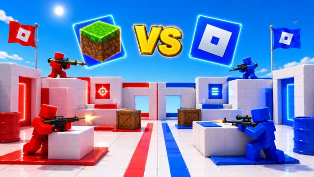 RED VS BLUE 🔴🔵 RECEIVE AND DESTROY — Fortnite Creative map