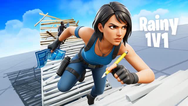 Rainy 1v1 Build Fights (200 Pumps) — Fortnite Creative map cover art