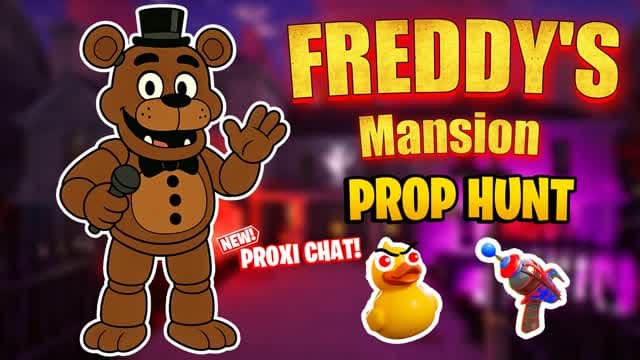 🧸FREDDY'S MANSION - PROP HUNT🧸 — Fortnite Creative map