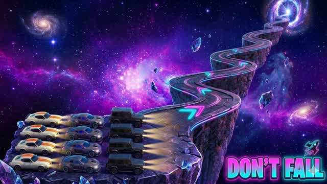 ONLY UP CAR 🚗 PARKOUR GALAXY — Fortnite Creative map cover art
