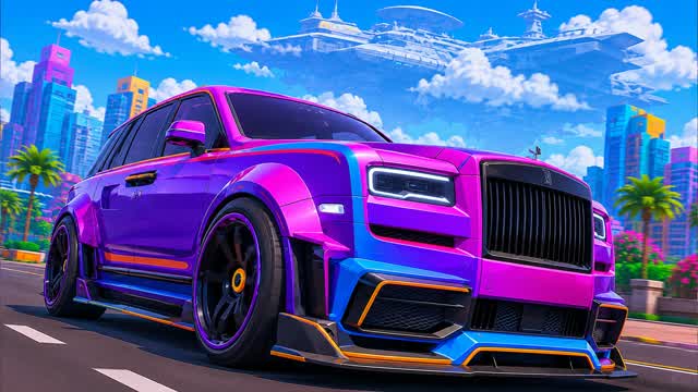 STAR CITY DRIVE ADVENTURE [PVP-RP-BOSS] — Fortnite Creative map