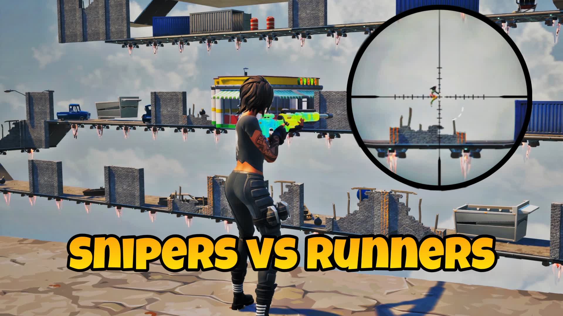 Snipers Vs Runners — Fortnite Creative map
