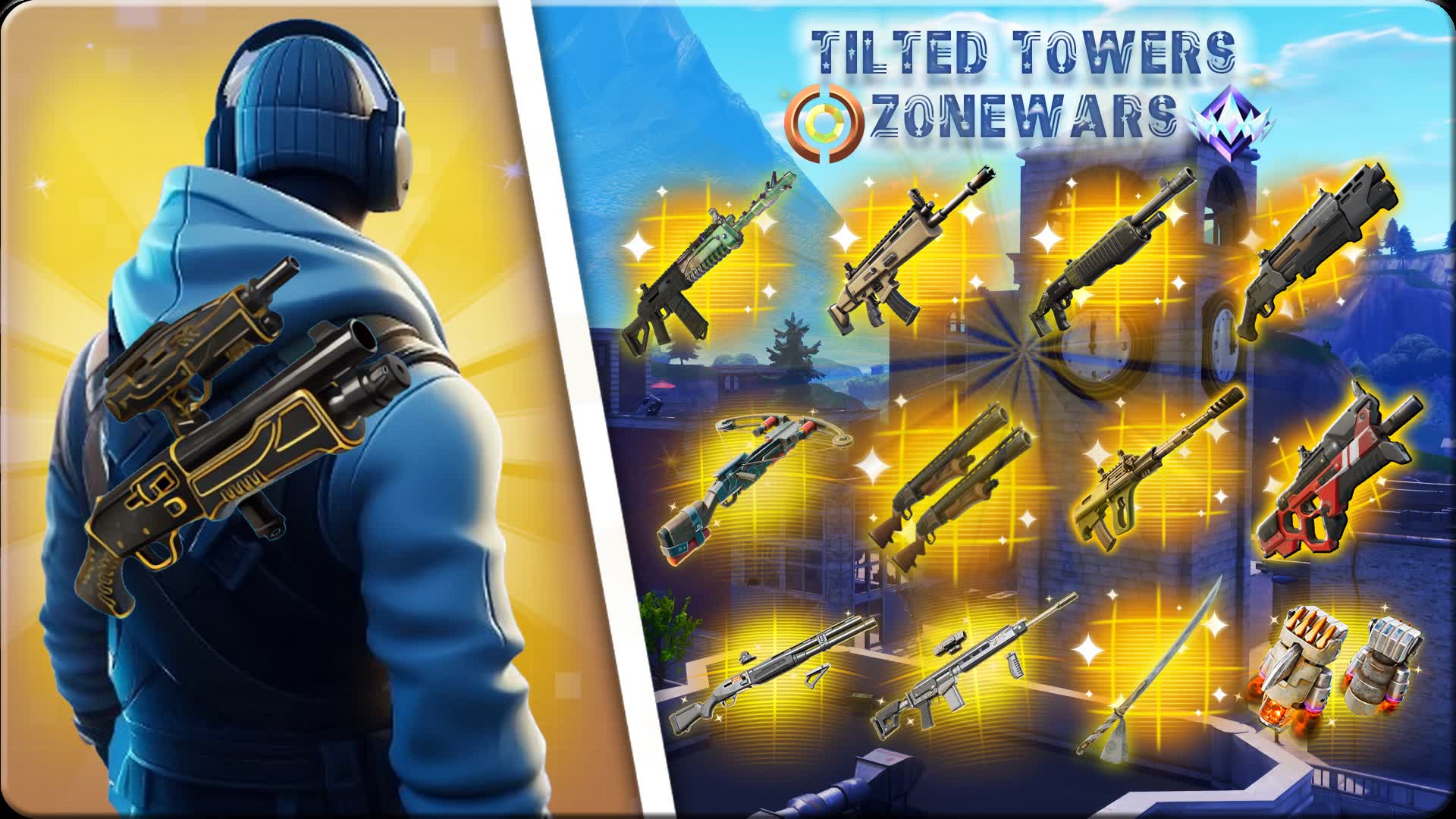 TILTED TOWERS ZONE WARS — Fortnite Creative map