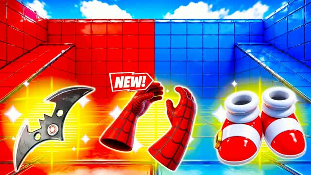 🔴🔵 RED VS BLUE REACH THE FINAL ZONE — Fortnite Creative map