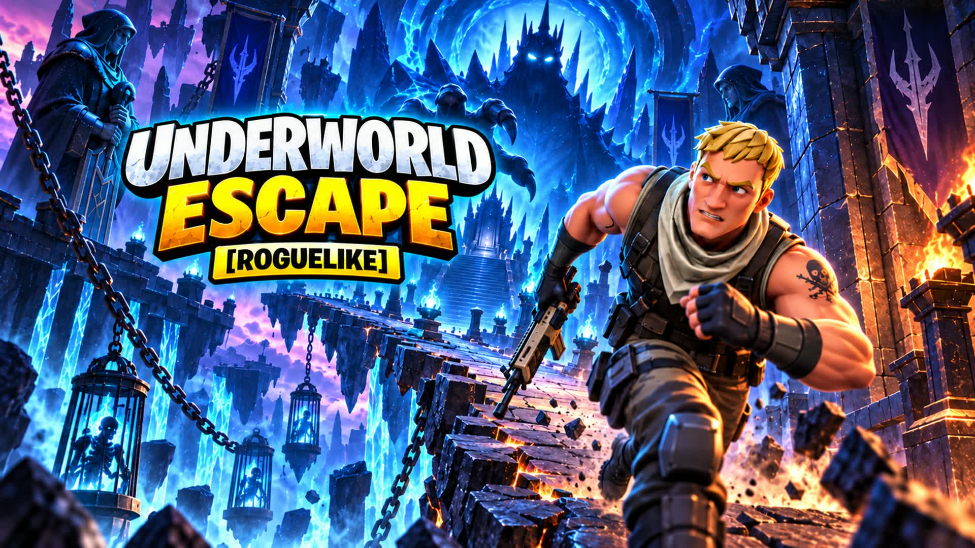UNDERWORLD ESCAPE [ROGUELIKE] — Fortnite Creative map