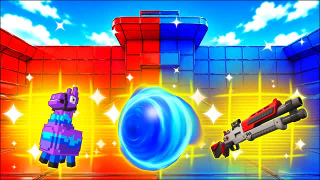 RED VS BLUE FAR OPTIC 🔴🔵 — Fortnite Creative map cover art