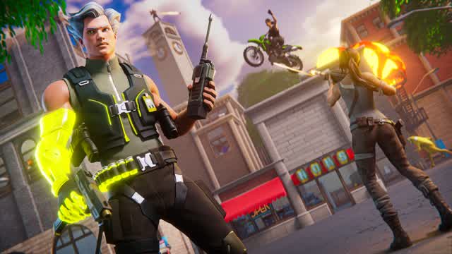 Zero Build Tilted Towers Zone Wars — Fortnite Creative map cover art