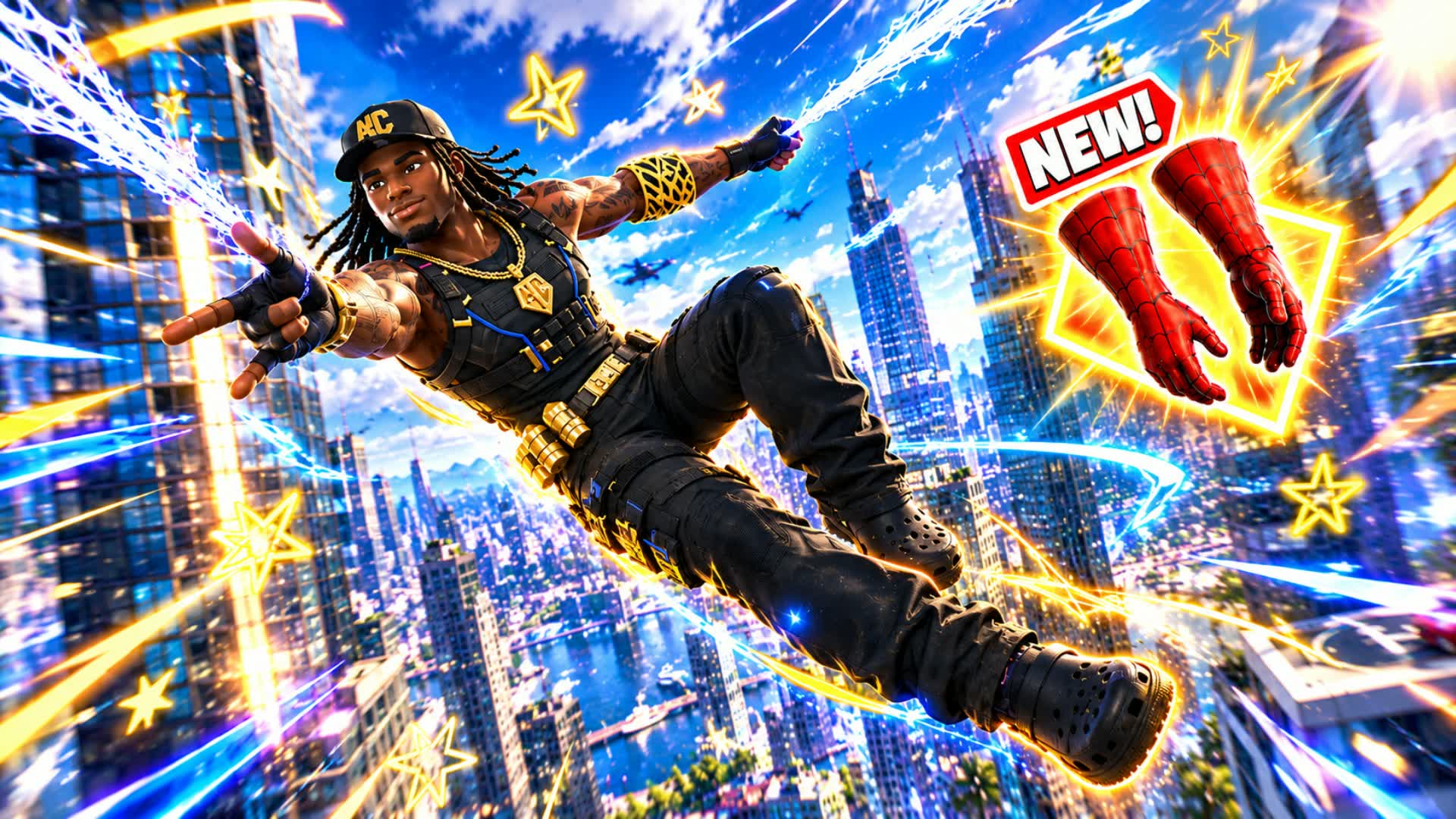 🎯SPIDER GUN GAME NEW!! CITY[][] — Fortnite Creative map