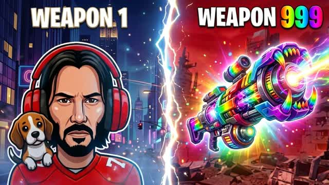 ♾️ MOON GUN GAME 🔫 ONE SHOT — Fortnite Creative map