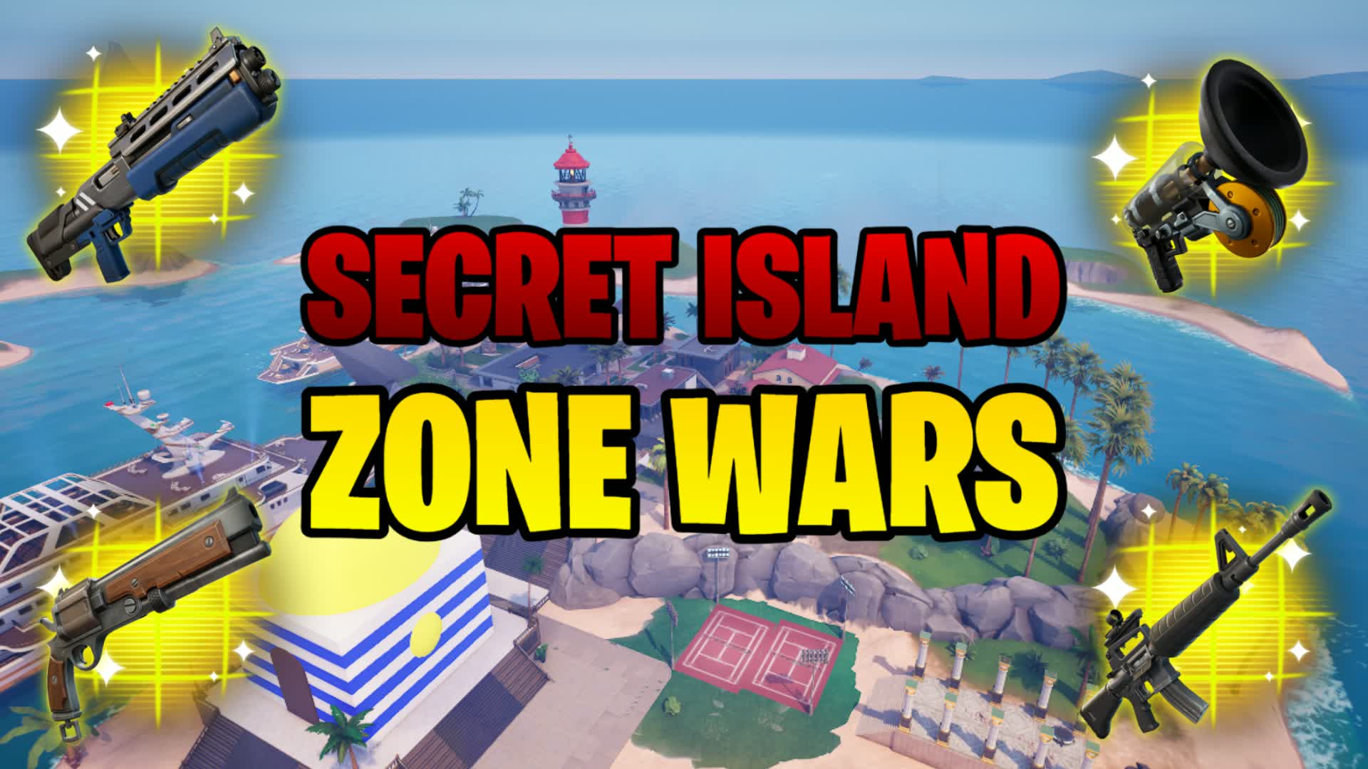 SECRET ISLAND ZONE WARS — Fortnite Creative map